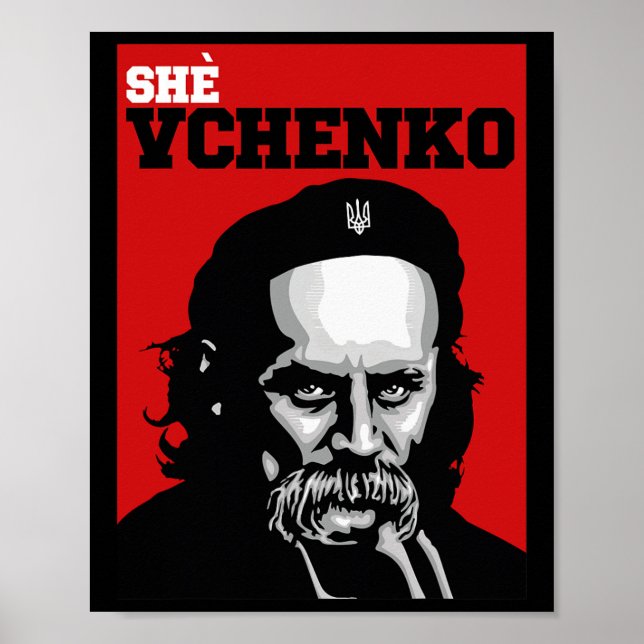 Affiche Taras Shevchenko Elle Vchenko Ukraine Chemise Ukra (Devant)