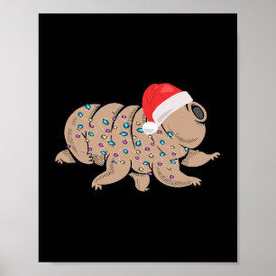 Affiche Tardigrade Noël Ours d'eau Microbiologiste Amuseme