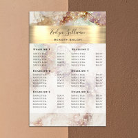 Tarif Aquarelle et Gold Foil