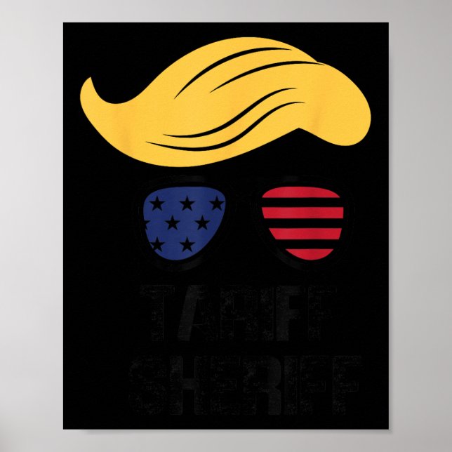 Affiche Tarif du shérif du président Trump (Devant)