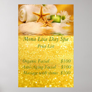 Affiche Tarif spa
