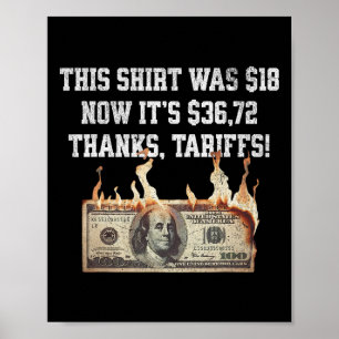 Affiche Tariffé ! Trump China Meme Tee - 104% Funny Tra