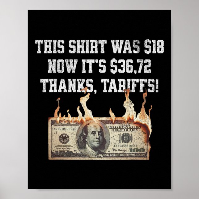 Affiche Tariffé ! Trump China Meme Tee - 104% Funny Tra (Devant)