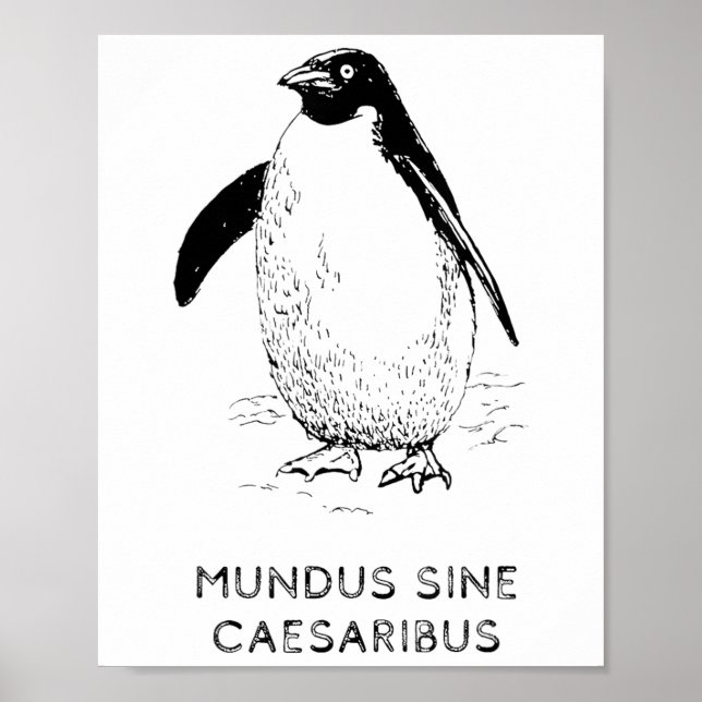 Affiche Tarifs Sur Les Pingouins Heard Island Funny Trump  (Devant)