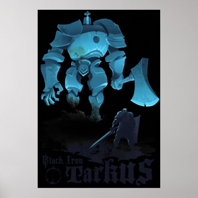 Affiche Tarkus en fer noir (Devant)