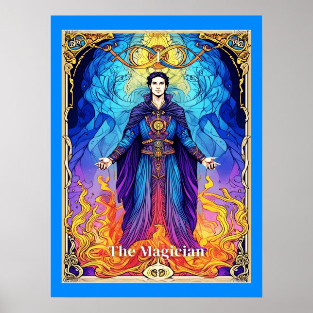 Affiche Tarot Card The Magician (Devant)