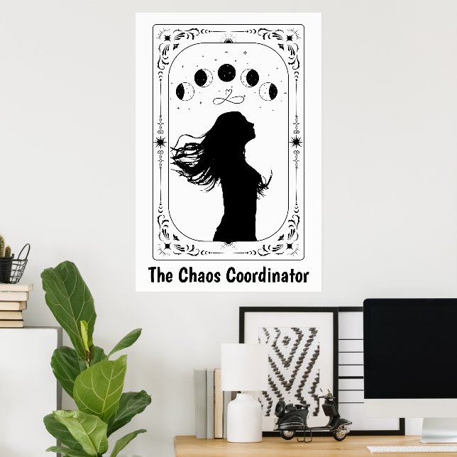 Affiche Tarot Céleste Mystique Magique Sorcellerie Astrolo (Bureau à domicile)