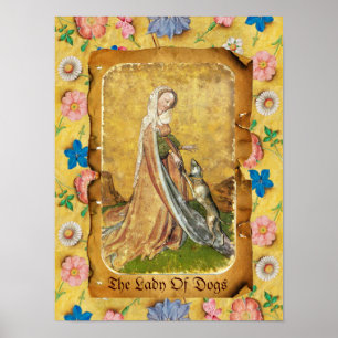 Affiche Tarots antiquaires /Cartes de cour allemandes/Dame