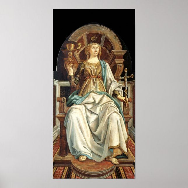 AFFICHE TAROTS DE RENAISSANCE ANTIQUE 5 / LE PAPE (Devant)