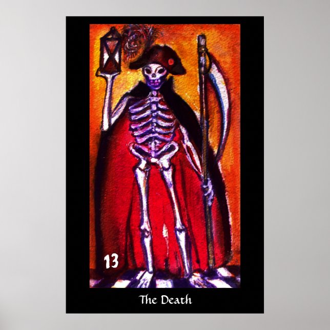 Affiche TAROTS DES OMBRES PERDUES La Mort (Devant)