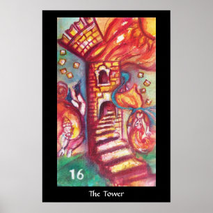Affiche TAROTS DES OMBRES PERDUES La Tour