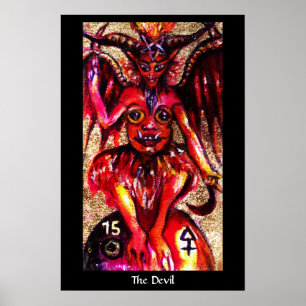 Affiche TAROTS DES OMBRES PERDUES Le Diable