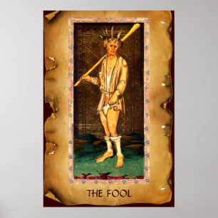 AFFICHE TAROTS RENAISSANCE ANTIQUES / LE MAT