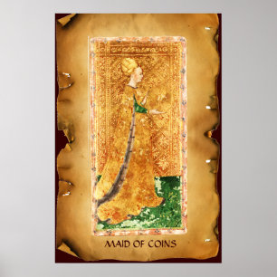 AFFICHE TAROTS RENAISSANCE ANTIQUES / MÈRE DE COINS
