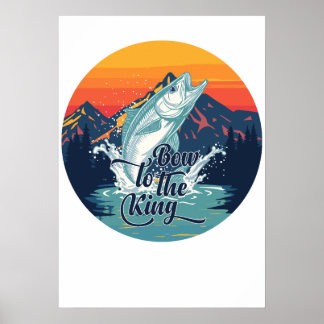 Affiche Tarpon Fly Fishing Bow To The King Gift