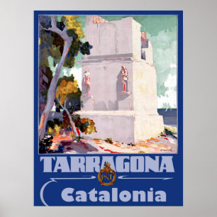 Affiche Tarragone, Catalogne, Espagne