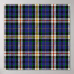 Affiche Tartan de l'État américain - Robe de l'Iowa - Télé