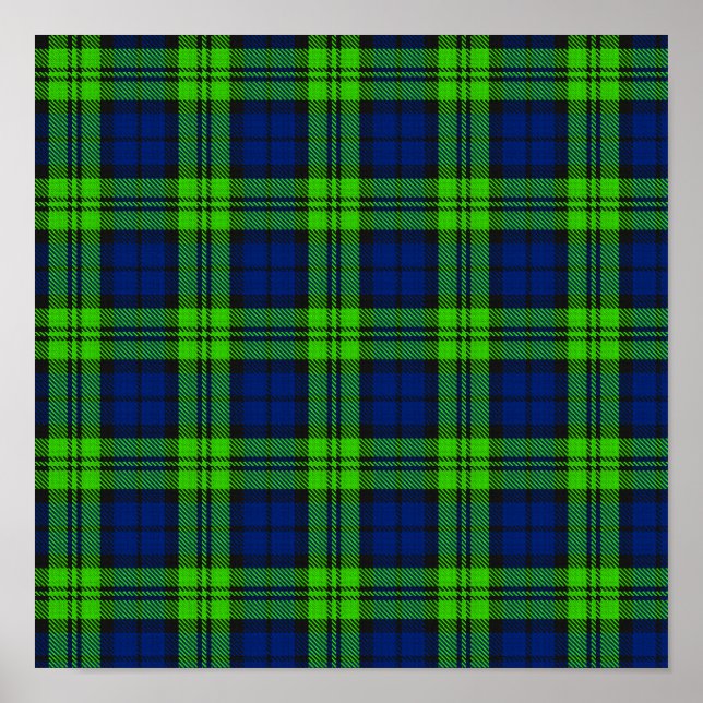Affiche Tartan plaqué Blackwatch (Devant)