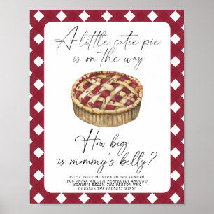 Affiche Tarte aquarelle - quelle est la taille du ventre d
