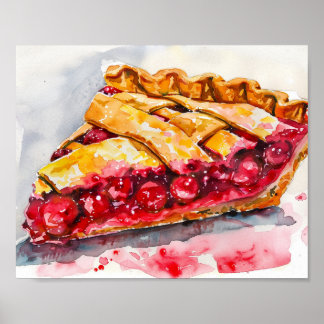 Affiche Tarte aux cerises