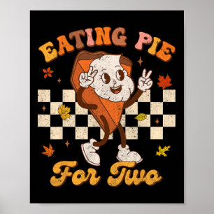 Affiche Tarte Citrouille Rétro Pour Deux Preg Thanksgiving