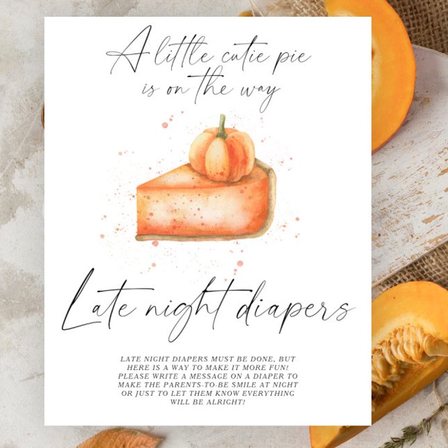 Affiche Tarte de citrouille d'automne - Jeu de couches tar (Créateur téléchargé)