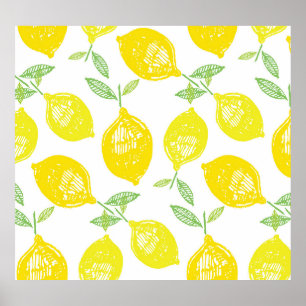 Affiche Tartes aux fruits tropicaux