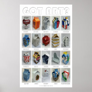 Affiche T'AS DE L'ART ? Images parodiques d'oeuvres célèbr