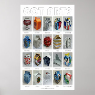 Affiche T'AS DE L'ART ? Images parodiques d'oeuvres célèbr