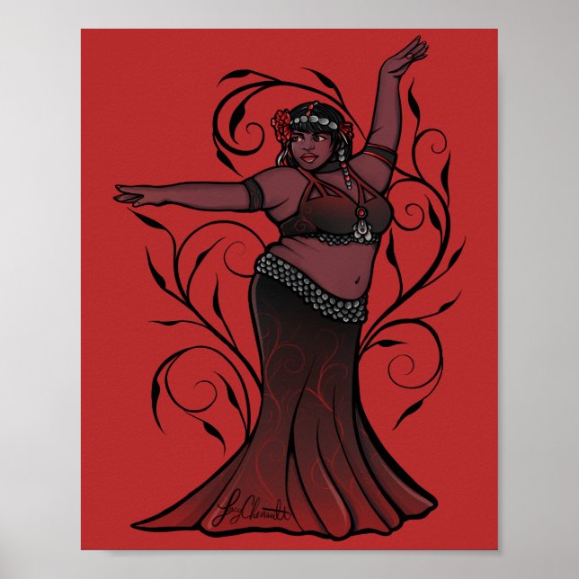 Affiche Tasha Red Belly Dancer (Devant)