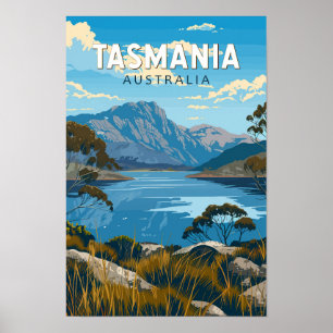 Affiche Tasmanie Australie Voyage Art Vintage