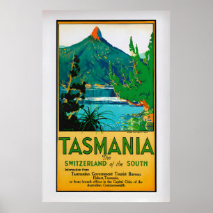 Affiche Tasmanie, la Suisse du Sud par Harry