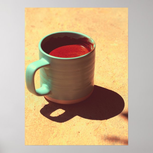 Affiche Tasse à café turc riche en mousse (Devant)