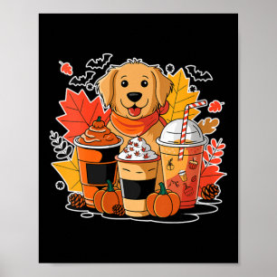 Affiche Tasse de café au latté au pumpkin spice pour femme