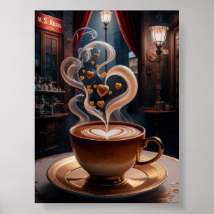 Affiche tasse de café numérique téléchargement art