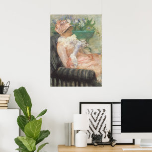 Affiche Tasse de thé de Mary Cassatt, impressionnisme Vint