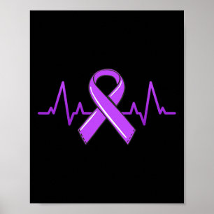 Affiche Tasse Epilepsie Battement de coeur Moms Ruban Viol