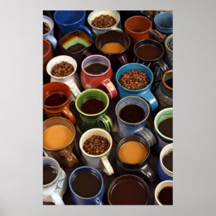 Affiche tasses à café
