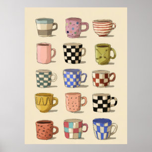 Affiche Tasses à thé \ Tasses à café