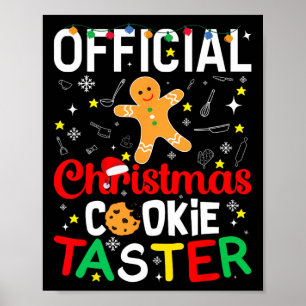 Affiche Tasteur officiel de biscuits de Noël Byking Byker