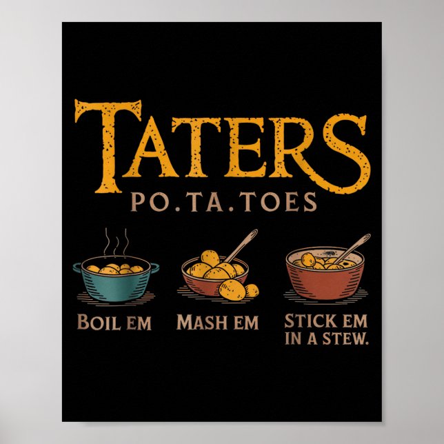 Affiche Taters -ta-toes  (Devant)