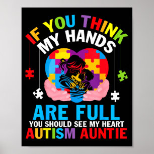 Affiche Tatie Autisme Si Vous Pensez Que Mes Mains Sont Pl