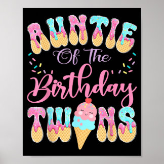 Affiche Tatie des jumeaux de l'anniversaire Dégoulinade de