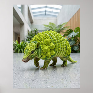 Affiche Tatou brocoli Romanesco