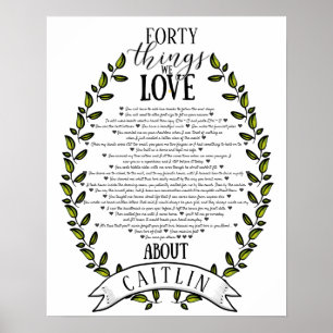 Affiche tatouage couronne choses que nous aimons vous 40 a
