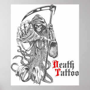 Affiche Tatouage de mort