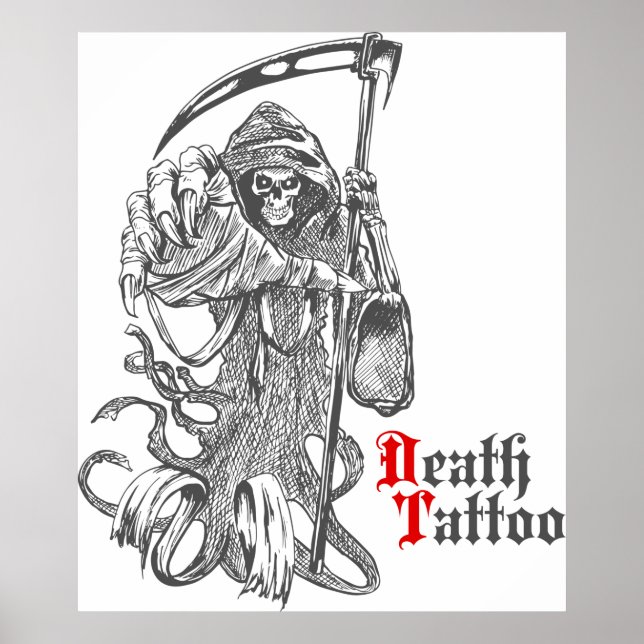 Affiche Tatouage de mort (Devant)