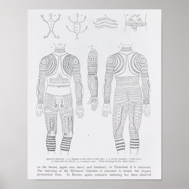 Affiche tatouage d'igorros (Devant)