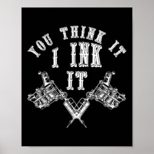Affiche Tatouage Enceint Master Tattooé Idée cadeau Artist