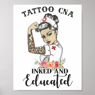 Affiche Tatouage Peut Enchaîner Et Éduquer Forte Femme For